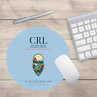 Thumbnail for Brussels South Charleroi Airport (CRL) design on light blue round mouse pad
