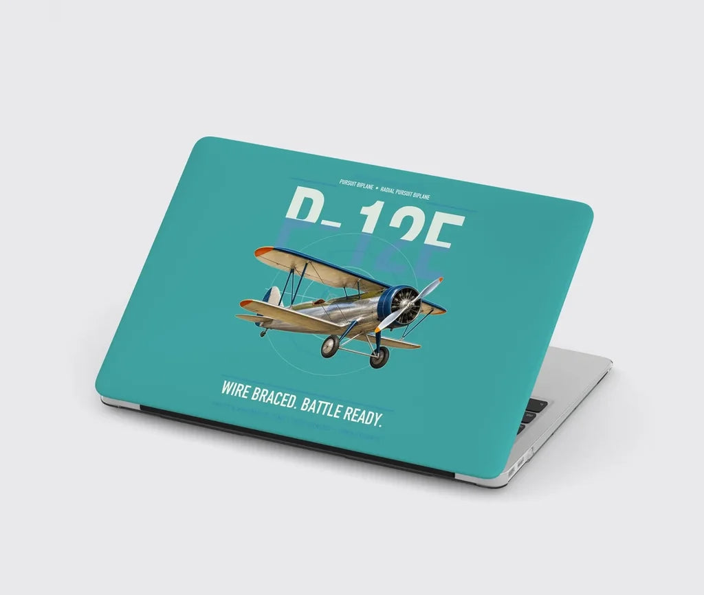 Boeing P-12E design on turquoise MacBook case