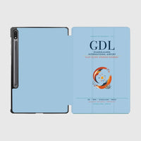 Thumbnail for Guadalajara International Airport (GDL) design on light blue samsung tablet tablet case