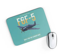 Thumbnail for F6F-5 Hellcat design on turquoise rectangle mouse pad