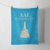 Thumbnail for Rabah Bitat Airport (AAE) design on turquoise towel