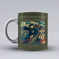 Thumbnail for VINTAGE G4321 - The First Passenger Ticket - Ceramic Mug design on greenarmy