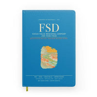 Thumbnail for Sioux Falls Regional Airport Joe Foss Field (FSD) design on turquoise notebook