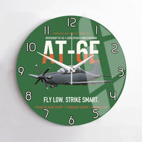 Thumbnail for AT-6E Wolverine Light Attack design on green no frame wall clock