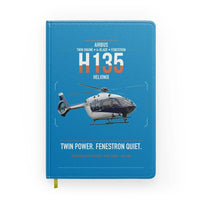Thumbnail for Airbus H135 design on turquoise notebook
