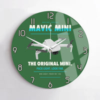 Thumbnail for DJI Mavic Mini design on green no frame wall clock
