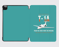 Thumbnail for T-1A Jayhawk Advanced Jet Trainer design on turquoise ipad tablet case