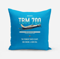 Thumbnail for Socata TBM 700 design on turquoise pillow