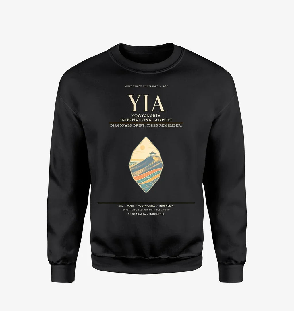 Yogyakarta International Airport YIA Sweatshirt - Black