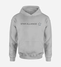 Thumbnail for Star Alliance Airlines logo on light gray single side hoodie