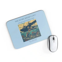 Thumbnail for VINTAGE G4271 - The Pearl Diver's Lift - Designed Mouse Pads design on lightblue rectangle