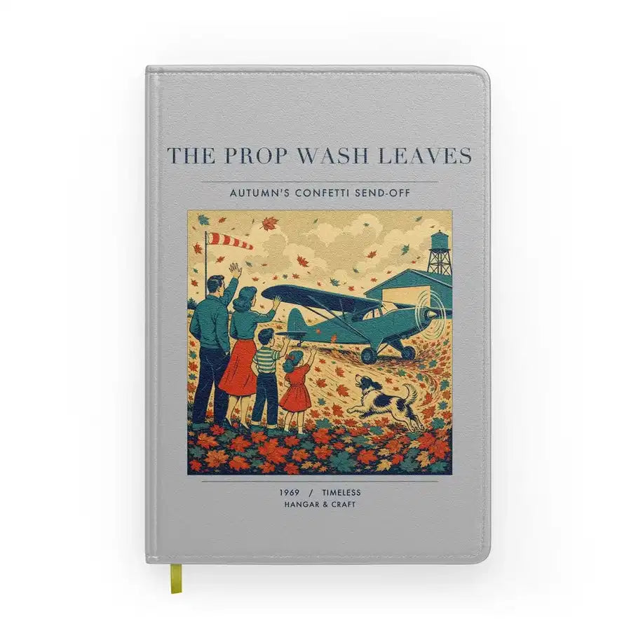 VINTAGE G4450 - The Prop Wash Leaves - Designed Notebooks design on lightgray