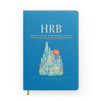 Thumbnail for Harbin Taiping International Airport (HRB) design on turquoise notebook