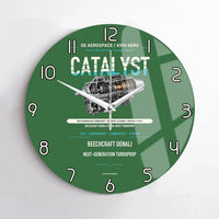 Thumbnail for CATALYST design on green no frame wall clock