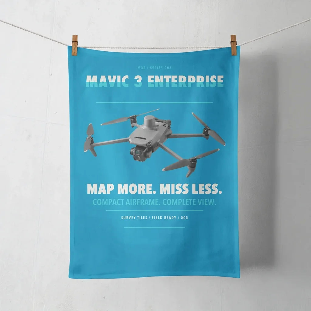DJI Mavic 3 Enterprise design on turquoise towel