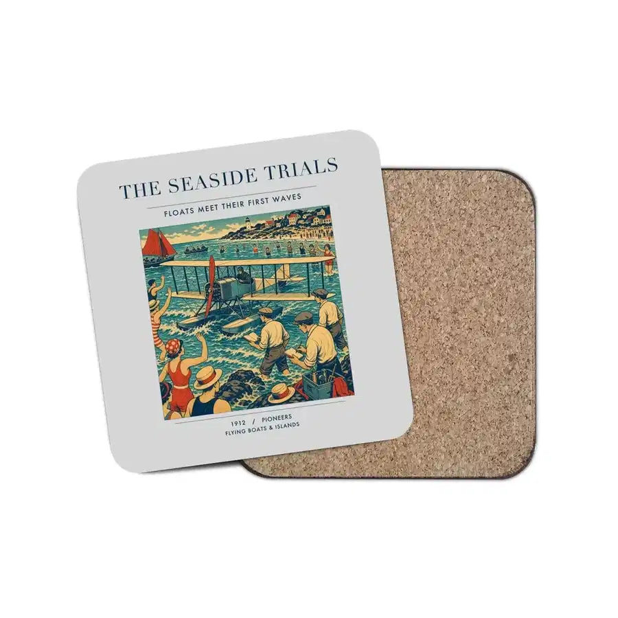 The Seaside Trials - Designed Coasters design on light gray 1-piece