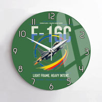 Thumbnail for F-16C Fighting Falcon design on green no frame wall clock
