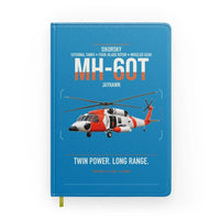 Thumbnail for Sikorsky MH-60T Jayhawk design on turquoise notebook