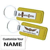 Thumbnail for Customisable Air Traffic Control Faux Leather Key Chain - view 9