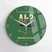 Thumbnail for AJ-2 Savage Tanker design on green no frame wall clock