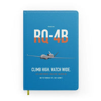 Thumbnail for RQ-4B Global Hawk design on turquoise notebook