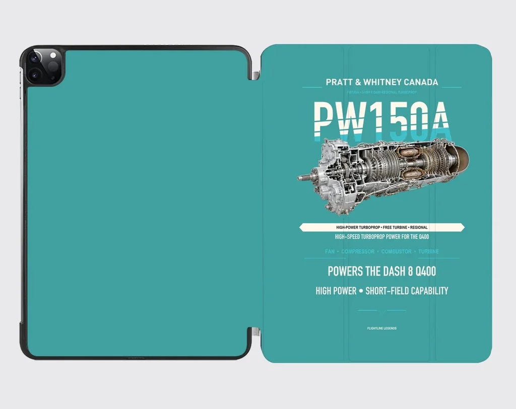PW150A design on turquoise ipad tablet case