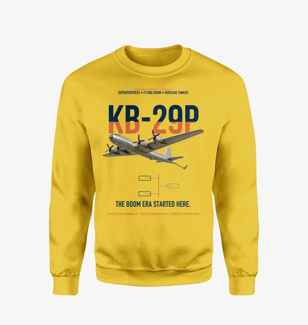 KB-29P SUPERFORTRESS design on yellow sweatshirt