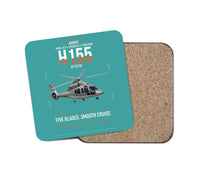 Thumbnail for Airbus H155 EC155 B1 design on turquoise 1 piece coaster