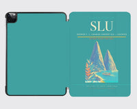 Thumbnail for George F. L. Charles Airport (SLU) design on turquoise ipad tablet case