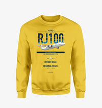 Thumbnail for Avro RJ100 design on yellow sweatshirt