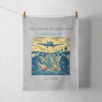 Thumbnail for VINTAGE G4525 - The Night Flare Path - Designed Towels design on lightgray