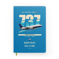 Thumbnail for Boeing 737-200 design on turquoise notebook