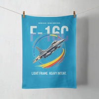 Thumbnail for F-16C Fighting Falcon design on turquoise towel