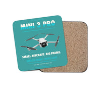 Thumbnail for DJI Mini 3 Pro design on turquoise 1 piece coaster