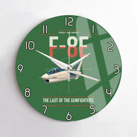 Thumbnail for F-8E Crusader design on green no frame wall clock