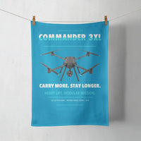 Thumbnail for Draganfly Commander 3XL design on turquoise towel
