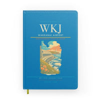 Thumbnail for Wakkanai Airport (WKJ) design on turquoise notebook