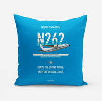 Thumbnail for Nord 262A design on turquoise pillow