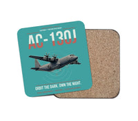Thumbnail for AC-130J Ghostrider design on turquoise 1 piece coaster