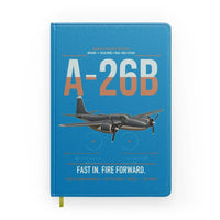 Thumbnail for A-26B Invader design on turquoise notebook