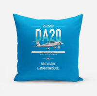 Thumbnail for Diamond DA20 design on turquoise pillow