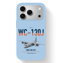 Thumbnail for WC-130J Hurricane Hunter design on light blue magsafe iphone case, for iPhone 17 Pro