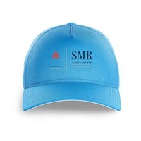 Thumbnail for Simón Bolívar International Airport SMR — Santa Marta (SMR) design on light blue printed hat