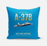 Thumbnail for A-37B Dragonfly design on turquoise pillow