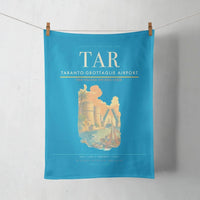 Thumbnail for Taranto-Grottaglie Airport (TAR) design on turquoise towel