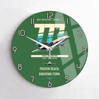 Thumbnail for Boeing 777-200ER design on green no frame wall clock