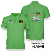 Thumbnail for UC-35A CITATION ULTRA design on light green polo with custom name badge