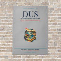 Thumbnail for Düsseldorf Airport DUS vertical canvas print - no frame - light gray background