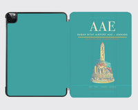 Thumbnail for Rabah Bitat Airport (AAE) design on turquoise ipad tablet case