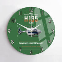 Thumbnail for Airbus H135 design on green no frame wall clock